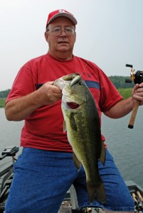 T Gallagher bass on topwater