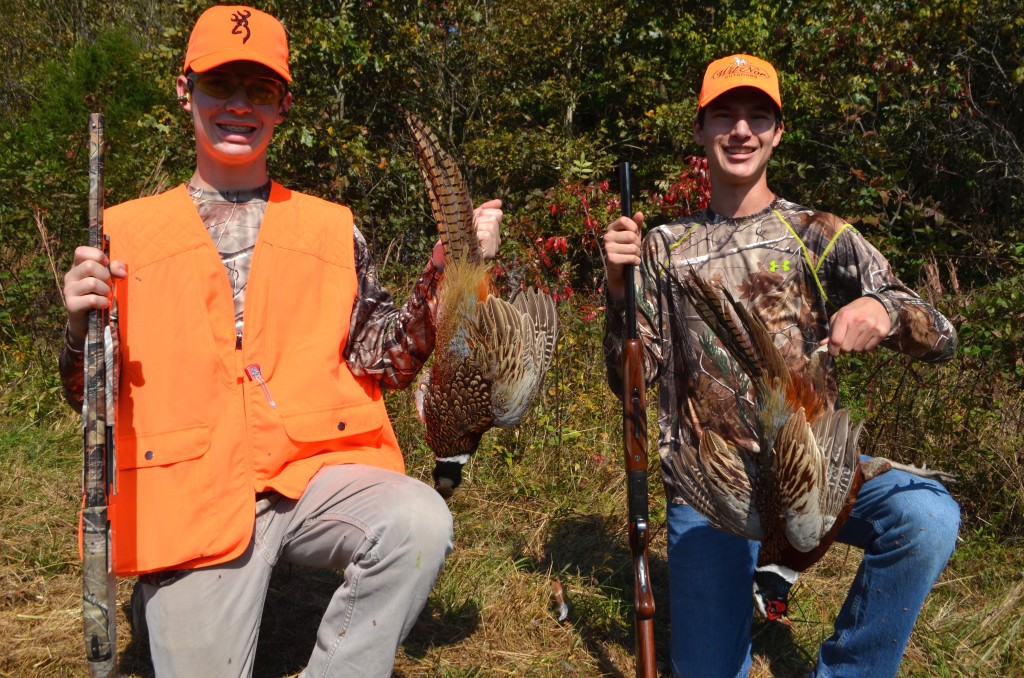 Teenagers have a blast bird hunting at Wil-Nor.