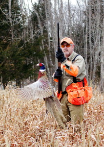 Bill Cooper readies for the shot.