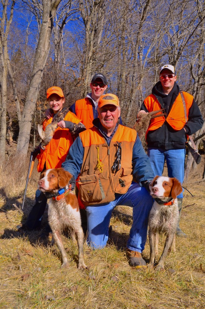 Guide Ken Bruggermann ran Rusty and Filson for this succesful hunt.